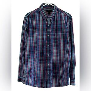 Mens' Banana Republic Blue and Red Plaid Shirt